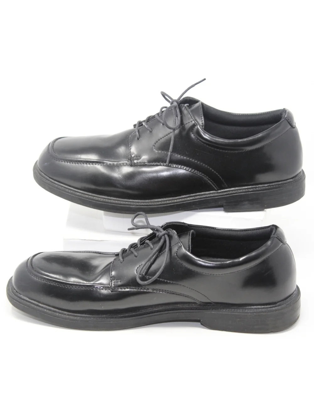 Nunn Bush Black Leather Oxfords Mens Size 13 M Square Toe Dress Shoes 84175-001